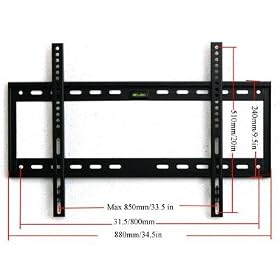 VideoSecu Flat Panel Screen Display Bracket Wall Arm Mount Fits Extra Large Plasma LCD TV LG 42