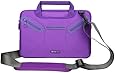 Evecase 10.6 ~ 11.6 inch Tablet / Laptop / Chromebook / MacBook Multi-functional Neoprene Messenger Case Tote Bag with Handle and Carrying Strap (Purple)
