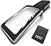 MagniPros 3X Large Wide Horizontal Handheld Magnifying Glass Reading Magnifier with 10 Ultra Bright Dimmable LED Lights- Large Viewing Area Ideal for Small Prints, Book, Newspaper, Maps, Low Vision