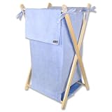 Trend Lab Ultra Suede Hamper, Blue by Trend Lab