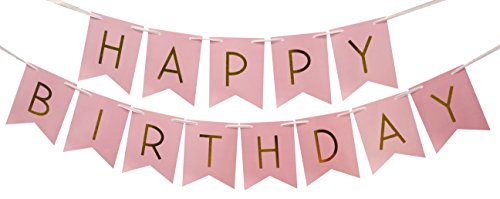 Pastel Happy Birthday Bunting Banner – Birthday Decorations