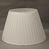 フロアスタンド交換用ランプシェード　ホルダー式　直径39cm＜ボックスプリーツ＞ホワイト