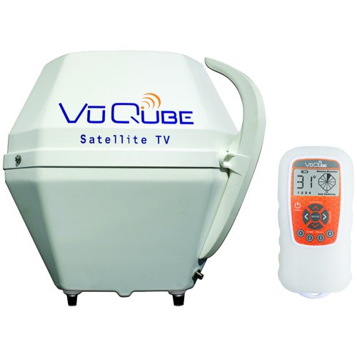 NEW VUQUBE VQ1000 PORTABLE SATELLITE ANTENNA (WIRELESS REMOTE CONTROLLED; STATIONARY) NEW VUQUBE VQ1000 PORTABLE SATELLITE ANTENNA (WIRELESS REMOTE CONTROLLED; STATIONARY)