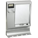 Perfect Solutions Fog-Free Shower Mirror with LED Light and Clock by Sharper Image