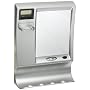 Perfect Solutions Fog-Free Shower Mirror with LED Light & Clock