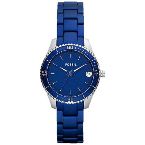 Fossil Stella Mini Aluminum and Stainless Steel Watch Blue