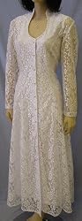 Queen Anne Neck Lace Dress