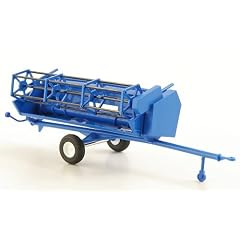 Anh�nger mit M�hwerk, blau, Modellauto, Fertigmodell, Busch 1:87