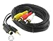 12′ 4 Pin S-Video with 3.5mm Audio to 3 RCA Composite Cable PC to TV
