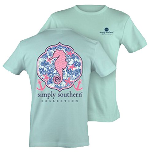Simply Southern Tees Short Sleeve Preppy Seahorse
