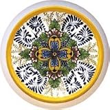 Talavera-look DesignTLV038 Mexican Art Drawer Pull Knob