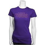 Clemson Tigers Purple Ladies Rhinestone T-shirt