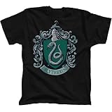 Harry Potter and the Half-Blood Prince Slytherin Crest Youth Black T-shirt Tee