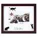 Lawrence Frames Walnut Wood 4 by 6 Meow Picture Frame, Matted Shadow Bo by Cat Frame