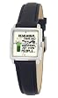 South Park Women's D1571S010 Manilla Collection Mr. Garrison Black Leather Watch