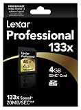 Lexar Professional Series 4 GB 133x Class 6 SDHC Flash Memory Card SD4GB-133-381