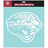 Jacksonville Jaguars 8x8 Clear Die Cut Decal 