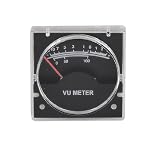 40mm x 40mm No Light Black Foursquare VU Meter 500uA 700 Ohm