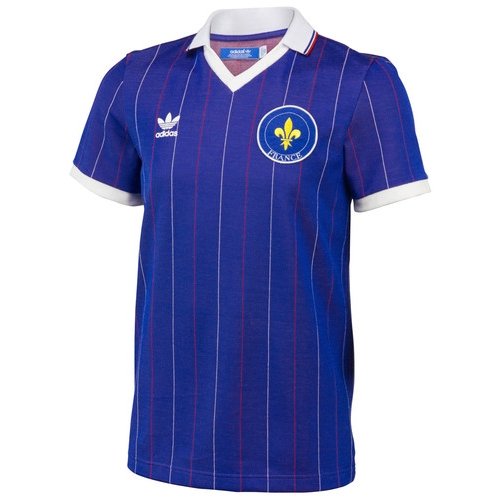 Adidas Originals E12 France Herren Fußball Langarmshirts Nationalshirt Frankreich Kurzarm Poloshirts Polos T-Shirts Oberteile Nationaltrikots Team Fussball Trikots Retro WM EM Männer Lila 58 XL
