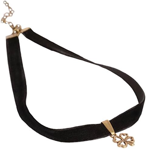 UVXU Women's Simple Classic Black Choker Necklace (3389)