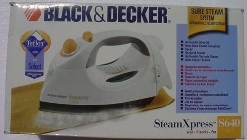 BLACK & DECKER S640 SteamXpress Iron SURE STEAM SYSTEM