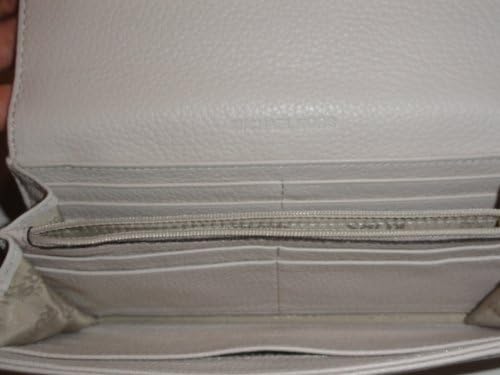 Women's Michael Kors Fulton Flap Continental Leather Wallet Vanilla