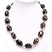 Handmade Smoky Quartz Necklace With Silver Beads