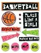 Me & My Big Ideas Soft Spoken Themed Embellishments, Basketball Girl