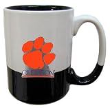 Clemson Tigers 2-Tone Grande Mug White/Black - NCAA College Athletics Fan Shop Accessories