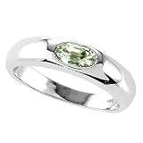 0.50 (1 2) cttw Genuine Green Amethyst Ring - 14kt Yellow Gold LIFETIME WARRANTY