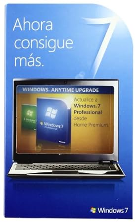 Microsoft Windows 7 Wau Windows Anytime Upgrade actualización de Premium a Pro