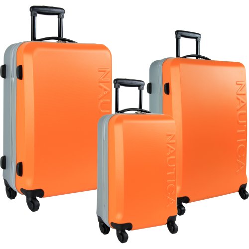 Nautica Luggage Ahoy 3 Piece Hard Side Spinner Outer Shell Set All