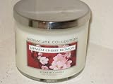 Bath & Body Works Slatkin & Co 14.5 Oz. Filled Candle in Glass Jar Japanese Cherry Blossom