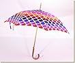 Totes - Adult Layered Dots Auto Open Stick Umbrella