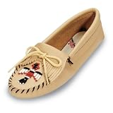 Thunderbird Minnetonka Moccasin in Natural Womens