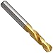 YG-1 DN515 High Speed Steel Screw Machine Drill Bit, TiN Finish, Straight Shank, Parabolic Spiral, 130 Degree, #5 Size, 2-3/8" Length (Pack of 1)