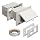Arlington DHB1W-1 Outdoor Electrical Box for New Brick Construction, White Box/White Cover, Horizontal/1-Gang