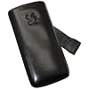 SUNCASE Funda de cuero para Sony Ericsson Xperia rayo negro