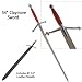 Trademark 20-1042S Claymore Sword - Silver & Wood Handle