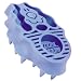 Company of Animals - Zoom Groom - Rubber Grooming Brush For Dogs - Boysenberry (Blue)
