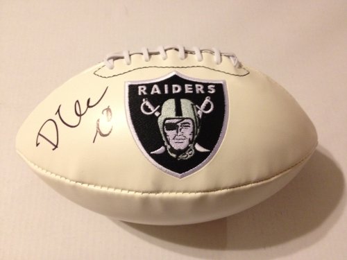 Oakland Raiders DARREN MCFADDEN Signed Autographed Logo Football COA
