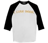 I like Beer - Raglan 3/4 Sleeve T-Shirt