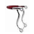 Circle Y Stainless Steel Hackamore Bit with Bike Chain 30-6620