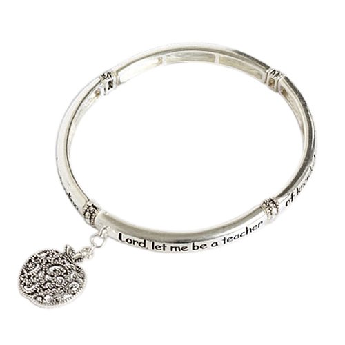 Teacher's Prayer Bangle Bracelet Fashion Jewelry