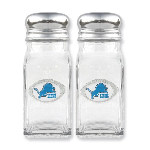 NFL Lions Glass Salt Pepper Shakers