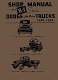1948 1949 B-1 Dodge Truck Factory Shop Service Manual
