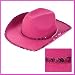 Felt Pink Fuchsia Sequin Cowgirl Hat-Cowboy