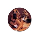 Bloodhound Rubber Round Coaster (4 pack)