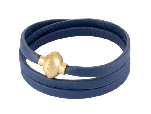 Sence Copenhagen Damen-Armband Leder Snake Marinblau Vergoldet X247 Preisvergleich
