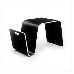 Offi Laptop Mag Table in Black HPL